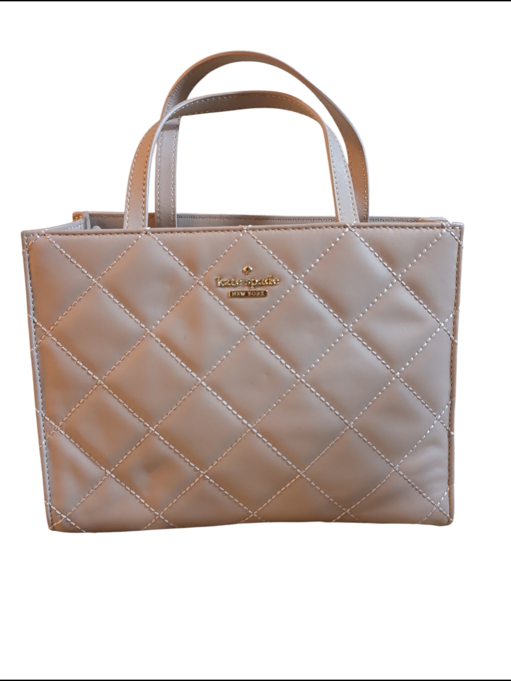 NWOT Kate Spade Quilted Nude Beige Tote Bag